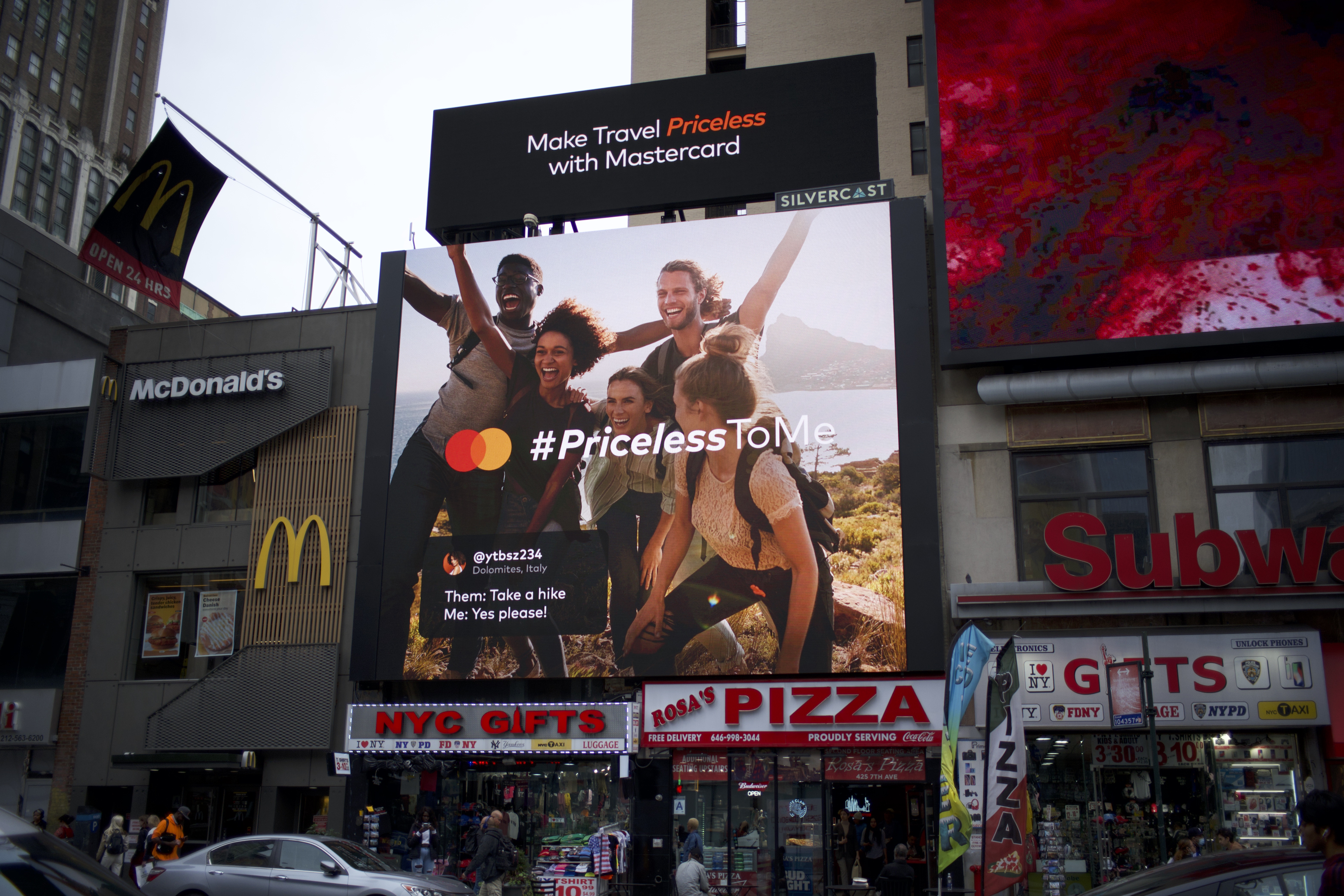 Mastercard billboard